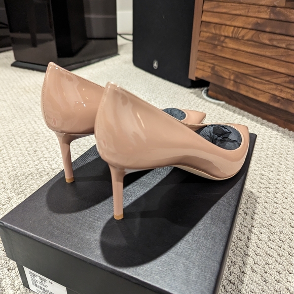 Saint Laurent Vernice Chiffon Nude Size 40 - Picture 2 of 8